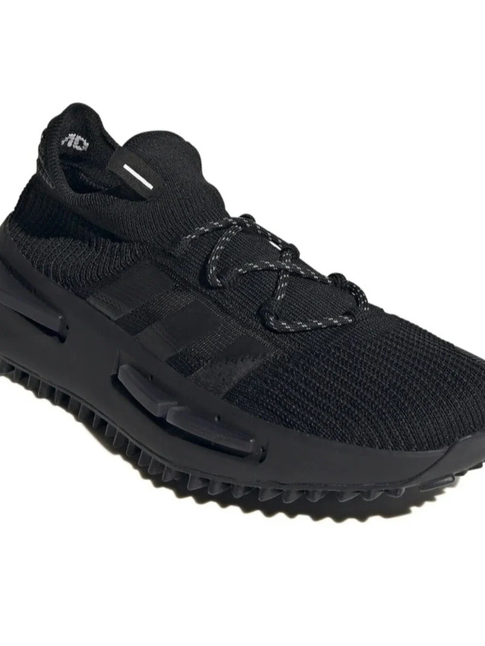 adidas Black Knit Slip-On Sneakers